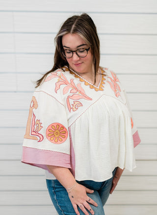 Stylish Envision Embroidered Top - Bray and Em Boutique