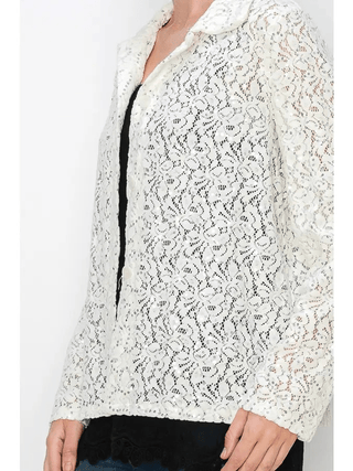 Stylish Twist Sequin Button - Up Shacket - Bray and Em Boutique