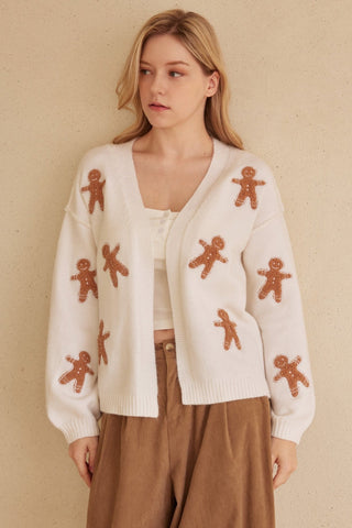 Sugar And Spice Gingerbread Cardigan - Bray and Em Boutique