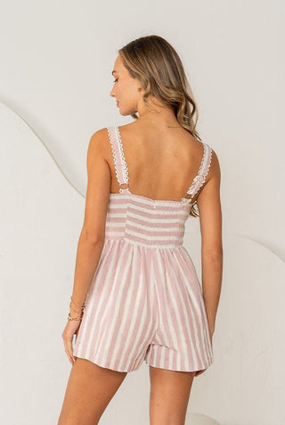 Sunny Stripe Romper - Bray and Em Boutique