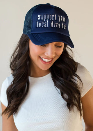 "Support Your Local Dive Bar" Baseball Hat - Bray and Em Boutique