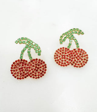 Sweet Chic Cherry Earrings - Bray and Em Boutique