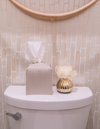 Sweet Grace Plaid Flower Diffuser | Metallic Vessel - Bray and Em Boutique