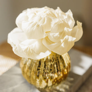 Sweet Grace Plaid Flower Diffuser | Metallic Vessel - Bray and Em Boutique
