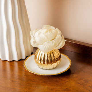 Sweet Grace Plaid Flower Diffuser | Metallic Vessel - Bray and Em Boutique
