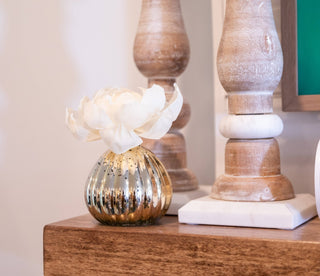 Sweet Grace Plaid Flower Diffuser | Metallic Vessel - Bray and Em Boutique