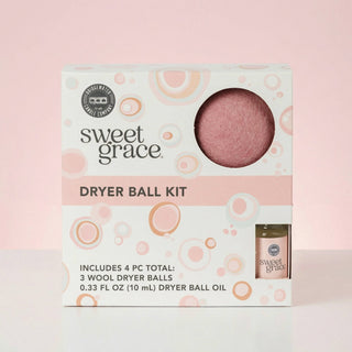 Sweet Grace Wool Dryer Ball Kit | Luxury Laundry, 3pk - Bray and Em Boutique