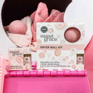 Sweet Grace Wool Dryer Ball Kit | Luxury Laundry, 3pk - Bray and Em Boutique