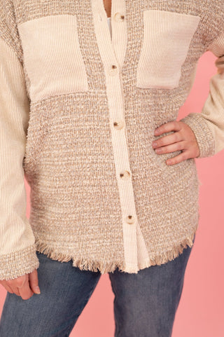 Take Notes Tweed Shacket - Bray and Em Boutique