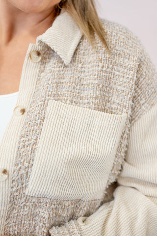 Take Notes Tweed Shacket - Bray and Em Boutique