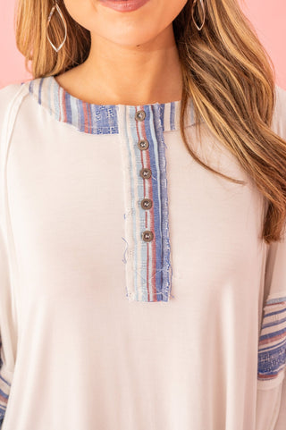 Take You Away Stripe Woven Top - Bray and Em Boutique