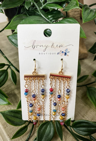 Tassel Beaded Earrings - Bray and Em Boutique