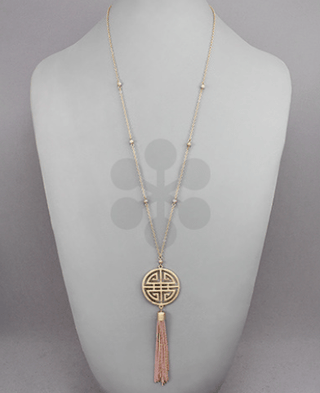 Tassel Pendant Long Necklace - Bray and Em Boutique