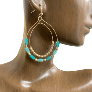 Teardrop Crystal Beaded Earrings - Bray and Em Boutique