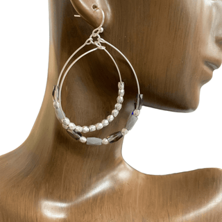 Teardrop Crystal Beaded Earrings - Bray and Em Boutique