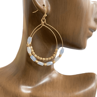 Teardrop Crystal Beaded Earrings - Bray and Em Boutique