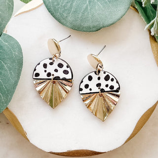 Teardrop Shape Animal Print Earrings - Bray and Em Boutique