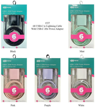 Tech Trendz: 6ft. USBC to Lightning Fast Charging Set - Bray and Em Boutique