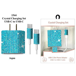 Tech Trendz: Usb - C To Usb - C Crystal Charging Set - Bray and Em Boutique