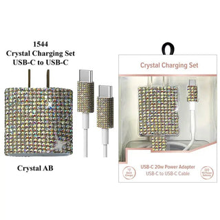Tech Trendz: Usb - C To Usb - C Crystal Charging Set - Bray and Em Boutique
