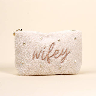 Teddy Pouch–Wifey & Pearls - Bray and Em Boutique