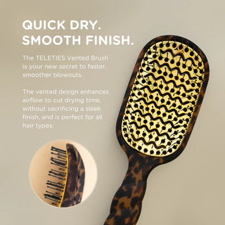Teleties Vented Hair Brush - Tortoise - Bray and Em Boutique