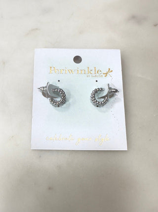 Textured Mini Hoop Earrings - Bray and Em Boutique