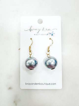 That Girl Era Large Pearl Drop Earrings - Bray and Em Boutique