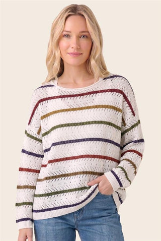 The Autumn Lines Open Knit Sweater - Bray and Em Boutique