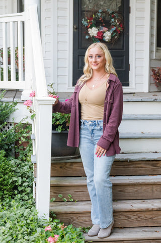 The Cassian Plaid Button Down Shacket - Bray and Em Boutique