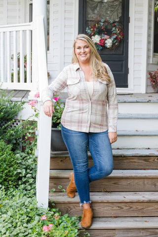 The Cassian Plaid Button Down Shacket - Bray and Em Boutique