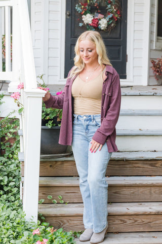 The Cassian Plaid Button Down Shacket - Bray and Em Boutique