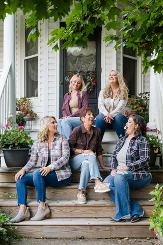 The Cassian Plaid Button Down Shacket - Bray and Em Boutique