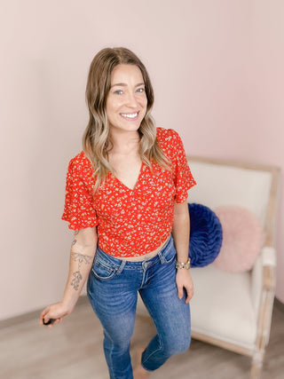 The Ella Wildflower Top - Bray and Em Boutique