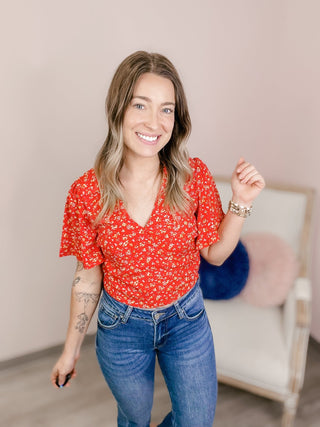 The Ella Wildflower Top - Bray and Em Boutique