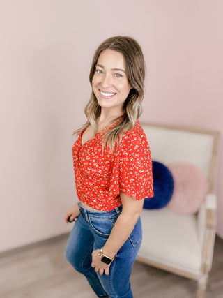 The Ella Wildflower Top - Bray and Em Boutique
