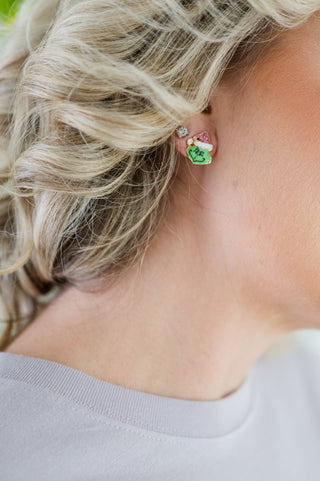 The Face Of Grinchmas Stud Earring - Bray and Em Boutique
