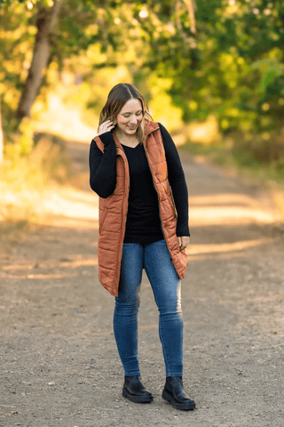 The Harlow Long Vest - Bray and Em Boutique