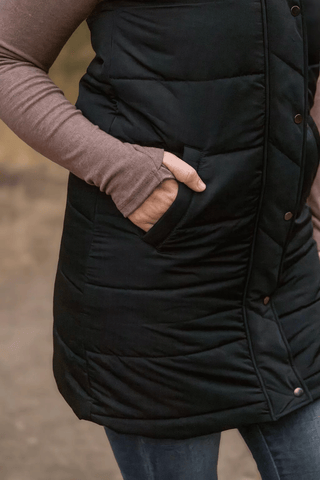 The Harlow Long Vest - Bray and Em Boutique