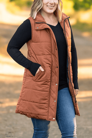 The Harlow Long Vest - Bray and Em Boutique