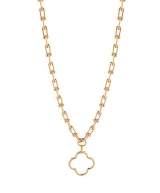 The Lizzy Clover Pendant Link Necklace - Bray and Em Boutique