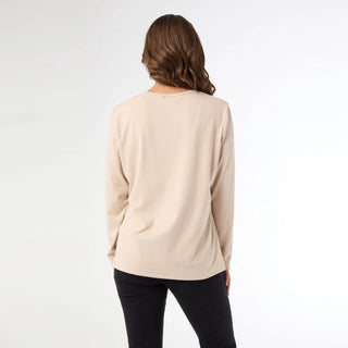 The Maylee Soft Brushed V - Neck Top - Bray and Em Boutique