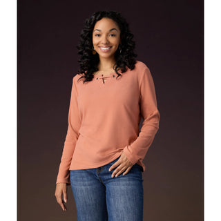 The Maylee Soft Brushed V - Neck Top - Bray and Em Boutique