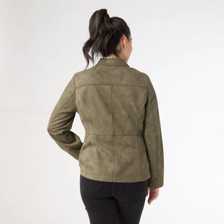 The Raellyn Fauz Suede Jacket - Bray and Em Boutique