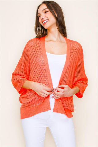 The Time Is Right Open Knit Cardigan - Bray and Em Boutique