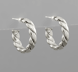 The Twisted Luxe Hoop Earrings - Bray and Em Boutique