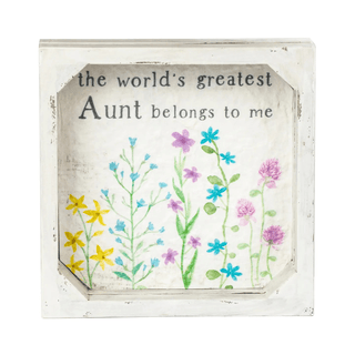 The World's Greatest Aunt Framed Sign - Bray and Em Boutique