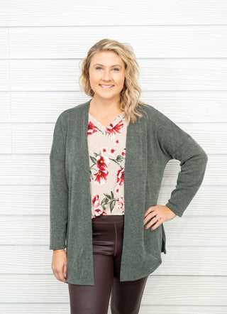 The Woven Waffle Knit Cardigan - Bray and Em Boutique