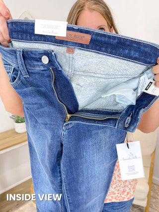 JUDY BLUE: High Waisted Thermal Skinny