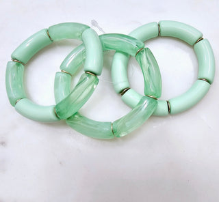 Thick Acrylic Stretch Bracelet (Set of 3) - Bray and Em Boutique
